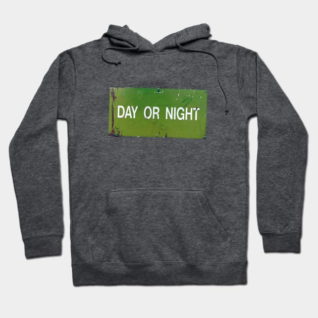 Day or Night Hoodie by badlydrawnbabe